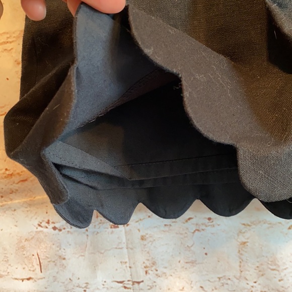 J crew scallop linen skirt elastic waist A line - Picture 3 of 10